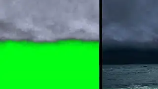 Rolling Storm Clouds & Lightning Green Screen Background FX + Bonus Lightning