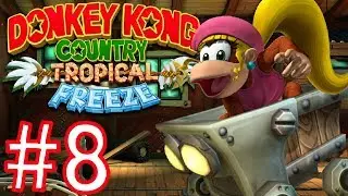 Donkey Kong Country: Tropical Freeze - Walkthrough Part 8! World 2 Sawmill Thrill (Nintendo Switch)