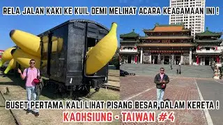 RELA JALAN KAKI KE KUIL DEMI MELIHAT ACARA KEAGAMAAN INI! PERTAMA KALI LIHAT PISANG BESAR Di KERETA!