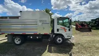 2016 ISUZU NPR CHIPPER TRUCK W/ ALUMINUM DUMP BED