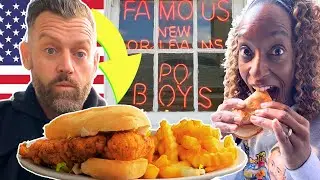 Британцы впервые попробовали сэндвичи Po' Boys в Новом Орлеане, США