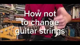 Guitar string change of pain and agony