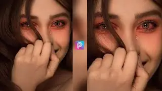 Red Eye Photo Editing in PicsArt || Sad Photo Editing || Sad Photo Editing PicsArt || sad Photo edit