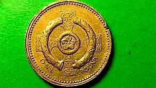2001 UK &pound;1 Pound Celtic Cross - Heraldic Emblem Northern Ireland - QEII 4th Portrait - Possible Fake