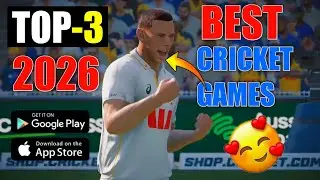 Top-3 Best Cricket Games For Android & iOS 🥳 | Best Cricket Games For Android | Cricket Games 2026 |