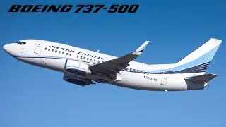 *Boeing Classic* Sierra Pacific Airlines Boeing 737-500 Takeoff from Charlotte Douglas | N709S