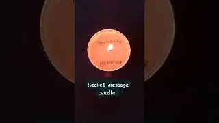 secret message candle