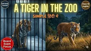 A Tiger in the Zoo Class 10 English | Full Chapter Explanation | Class 10 English First Flight