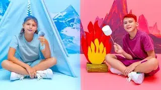 Lodowa Księżniczka ❄️ vs 🔥 Ognista Księżniczka | Bajka dla dzieci