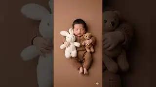 Newborn 👶🏻 Baby photoshoot using only Al gemini app #gemini  #Alprompt #baby #babyboy #short #yt