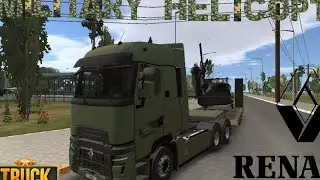 ❌NEW GAMEPLAY❌ Renault  Truck. Transporting: Military Helicopter/Truck Simulator : Ultimate.