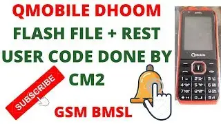 QMOBILE DHOOM FLASH FILE +REST USER CODE DONE BY CM2