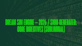 DREAM SIM ENGINE &mdash; 2026 : $10M GENERATED &mdash; CORE DIRECTIVES SUBLIMINAL - 8HR SYSTEM UPDATE