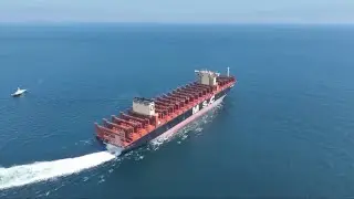 China delivers world's largest Type B LNG fuel tank container ship