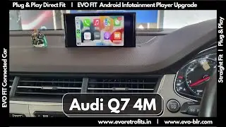 EVO FIT Apple Carplay MMI Interface Upgrade demo on Audi Q7 4M (2016-Up) Android Auto, USB, Camera