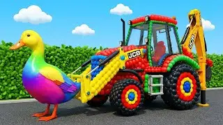 JCB 3CX Excavator Loading Dump Truck &ndash; Real Construction Process With Heavy Equipment at Work