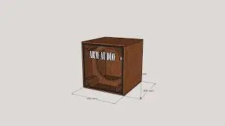 Box speaker 18 inch planar singel