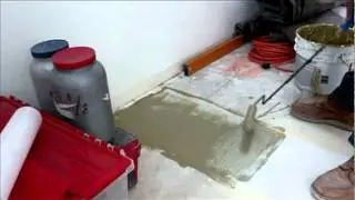 Tile over slab cracks - Slab Crack fix with Anti Fracture Membrane
