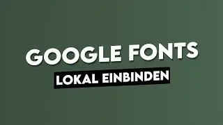 Google Fonts LOKAL einbinden MIT Material Icons | HTML/CSS