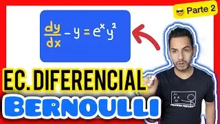 ✅​Ecuación DIFERENCIAL de BERNOULLI Ejercicio [𝐄𝐱𝐩𝐥𝐢𝐜𝐚𝐝𝐨 𝐞𝐧 𝟔 𝐦𝐢𝐧𝐮𝐭𝐨𝐬😎​🫵​💯​]