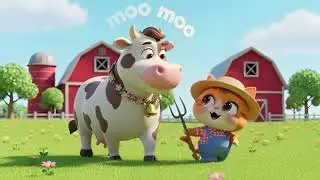 Baby Kitty&rsquo;s Farm Song for Kids | Fun Farm Songs & Nursery Rhymes for Toddlers 🐱🐄🎶