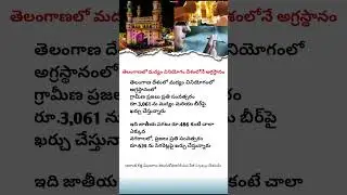 Shocking! Telangana Ranks #1 in Alcohol Consumption in India