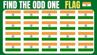 Find The Odd One Out | Test Your Observation Skills | Indian Flag 🇮🇳 Emoji Edition | YourYnHere #1