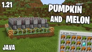 Easy Melon and Pumpkin Farm 1.21 - Minecraft Java Tutorial