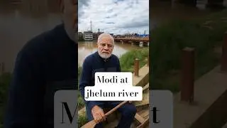 Narendra Modi at Jhelum river 🛥️ | #modimems #jhelum #shorts #aivideo #youtubeshorts #funny