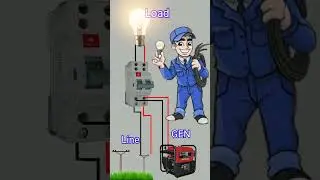 Single phase Changeover switch connection 🔥🛠️
