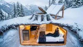 Buried Alive? Building a Secret Snow Shelter No One Knows About | ASMR
