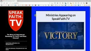 A Tutorial on accessing SpeakFaith.TV!