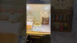 Mini bedroom. Low budget DIY #diy #craft #minifurniture