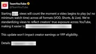 YouTube Just CHANGED VIEWS!