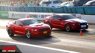 Ford Mustang GT 5th generation 𝙑𝙎 Ford Mustang GT 6th generation 🏁 6 DRAG RACING 🚦🚗🚗