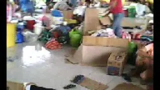 the evacuation center at san bartolome barangay hall