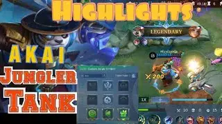 Akai Jungler Tank  - Hyper Tankey Akai Build Top 1 Global Highlights~ MLBB