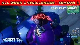ALL Fortnite Season 4 Week 2 Challenges Guide & Locations!  (FULL CHALLENGE LIST FAST & EASY)