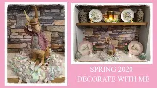 🌼DECORATE WITH ME SPRING EASTER 2020 DINING ROOM CONSOLE SIDEBOARD BUFFET TABLE HOME