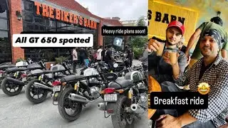 Biker Barn Cafe with @Tren._.Twin650 | GT650 lineup | Sunday ride