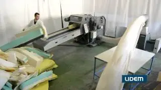 Molino triturador para el corte y triturado de espuma, viscoelástica y látex
