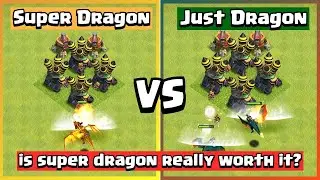 Super Dragon vs Dragon Challenge with Every Level Air Defense - Clash of Clans