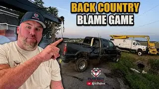 Who's to blame for this flipped truck? Back country finger pointing!!