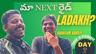 మా Next రైడ్ LADAKH? || Vijay Goud godavari abbayi Yanam to Hyderabad 500kms couple ride Day -7