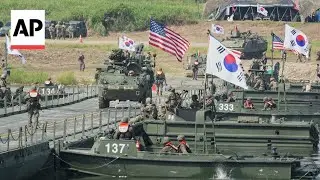 South Korea and US hold water crossing drill in annual military exercise
