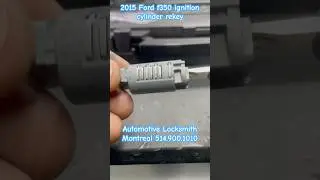 2015 Ford f350 ignition cylinder rekey by techmod automotive locksmith Montreal