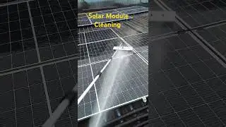 Solar Module Cleaning #renewableenergy #solarrepair #solar #solarmodule