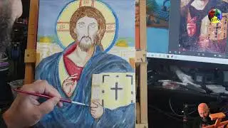 Painting Jesus on Canvas  Part 5 ArtwithErrol