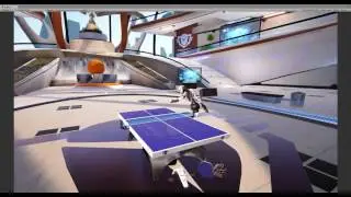 Racket Fury Table Tennis VR Training - When AI makes only spinny balls....