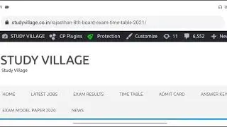 Rajasthan 8th board time table 2021 ,Rbse 8th board time table 2021